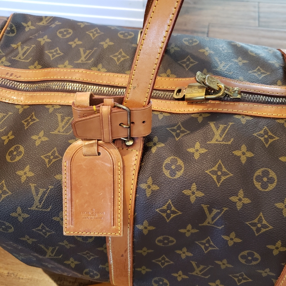 💖100% Authentic Vintage LOUIS VUITTON Monogram Sac Souple 55 *FREE Tag/Lock/Key - Picture 6 of 16